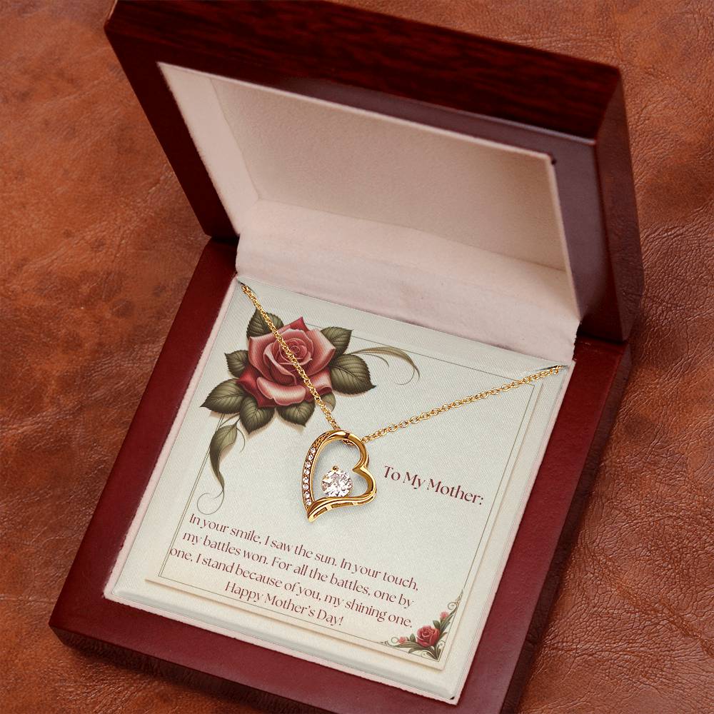 Eternal Flame Necklace + Message Card