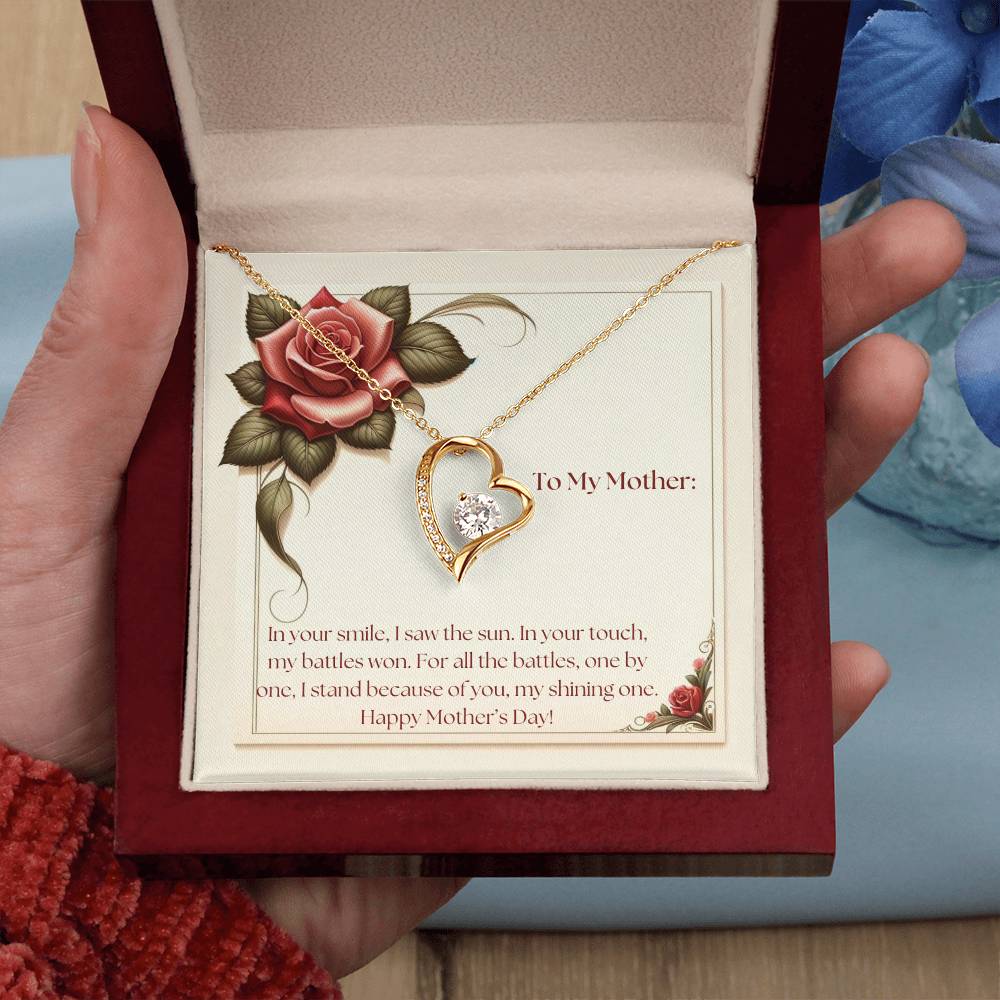 Eternal Flame Necklace + Message Card