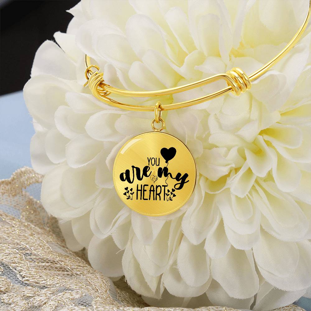 You are My Heart Luxury Circle Bangle