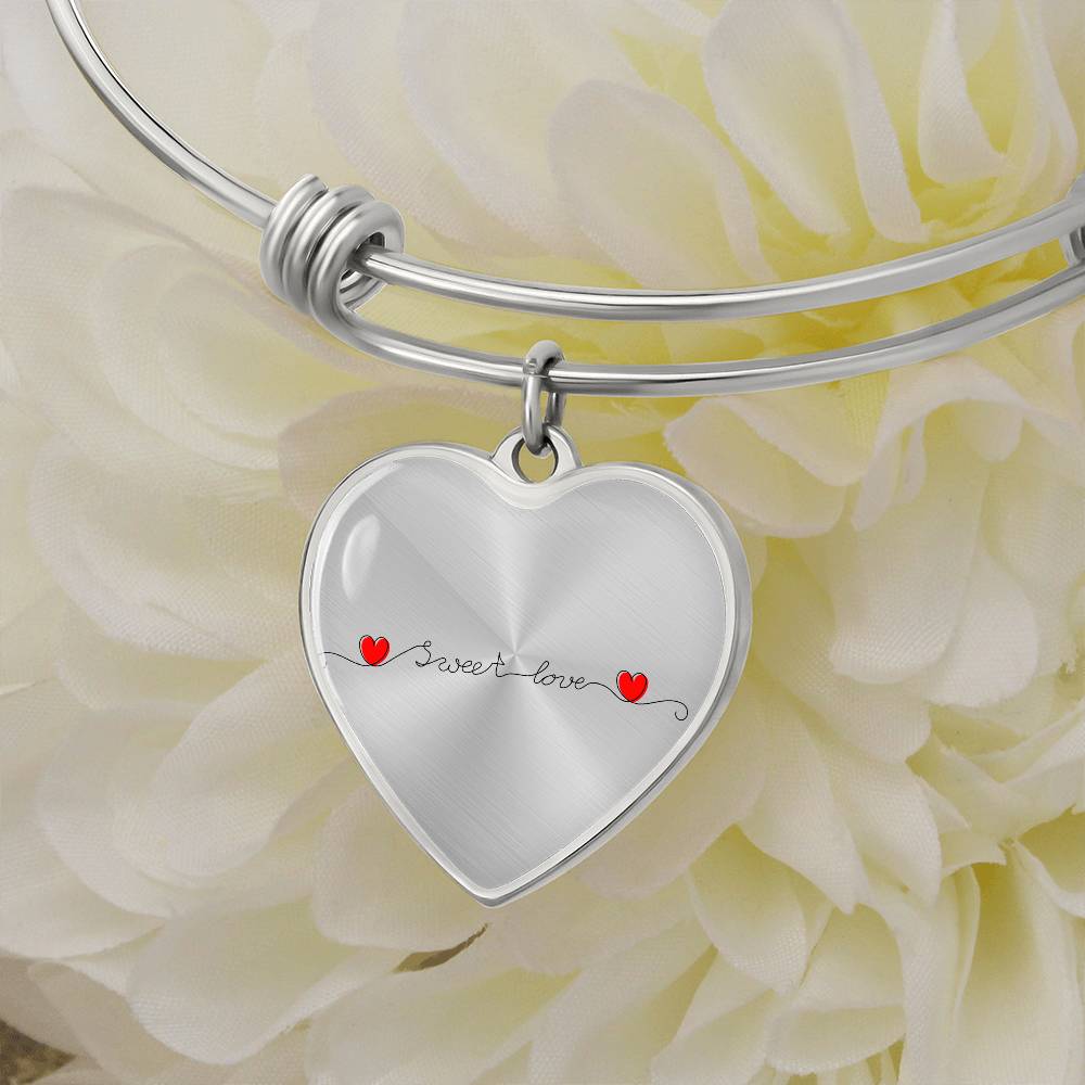 Sweet Love Luxury Heart Bangle