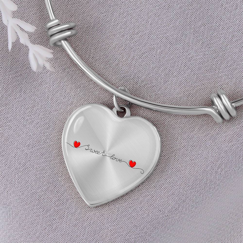 Sweet Love Luxury Heart Bangle