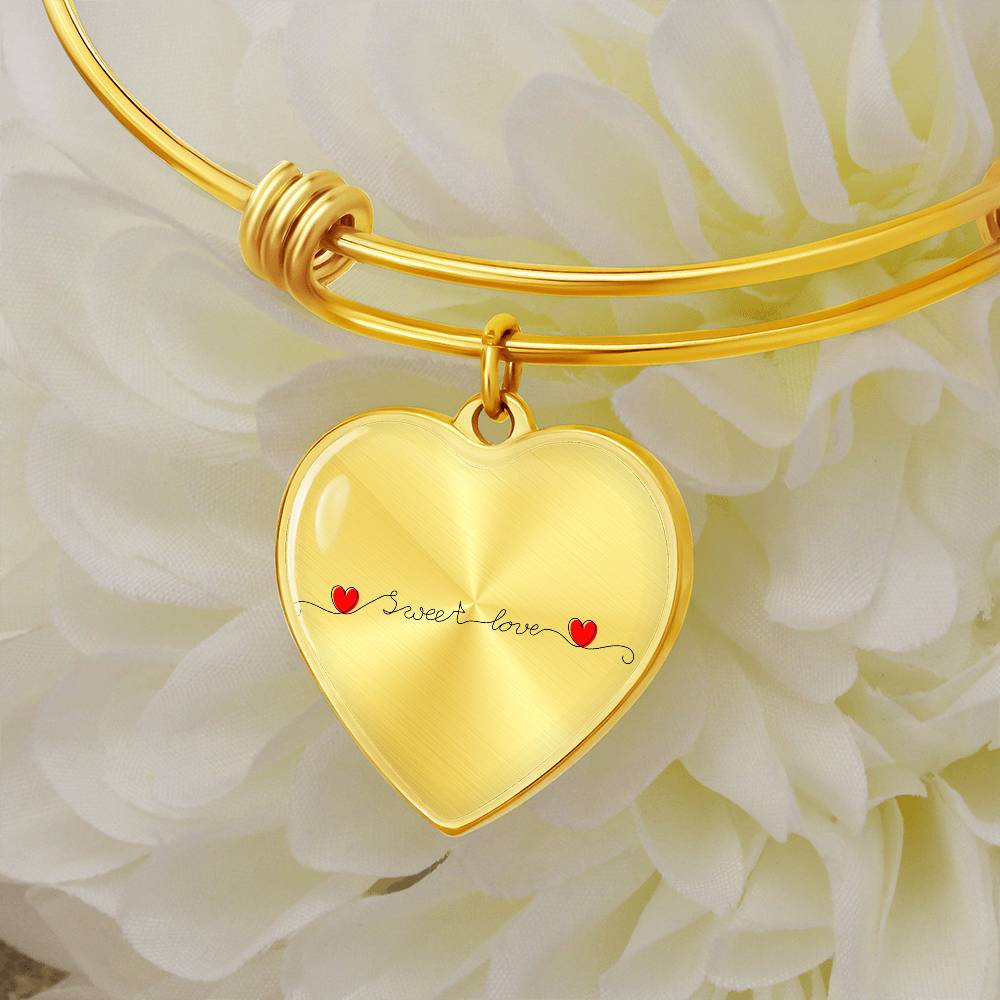 Sweet Love Luxury Heart Bangle