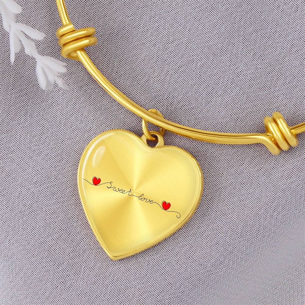 Sweet Love Luxury Heart Bangle