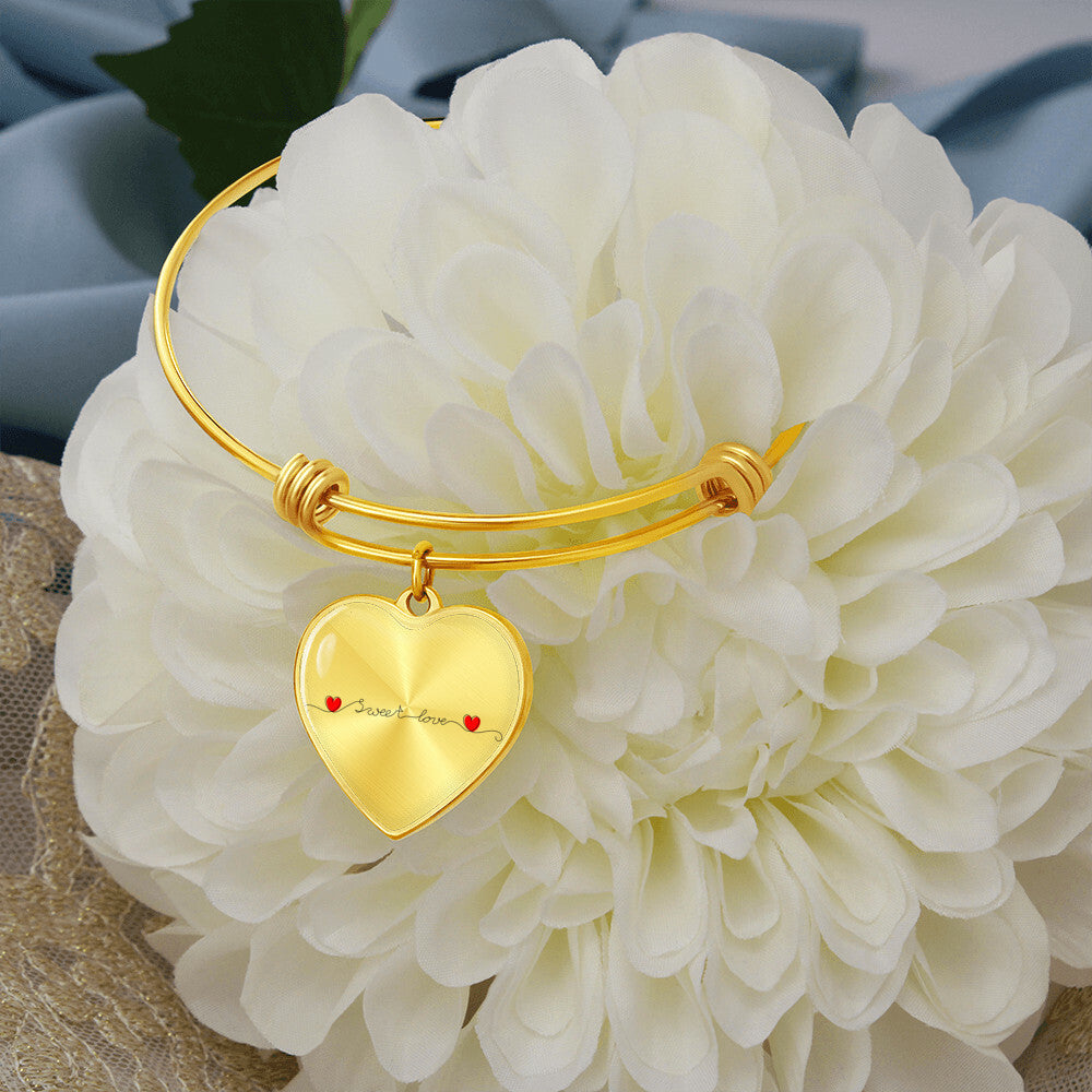 Sweet Love Luxury Heart Bangle