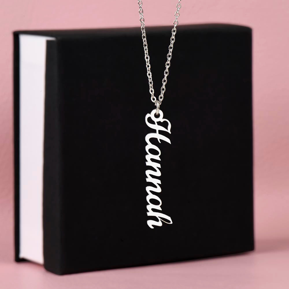 Vertical Name Necklace (Custom)