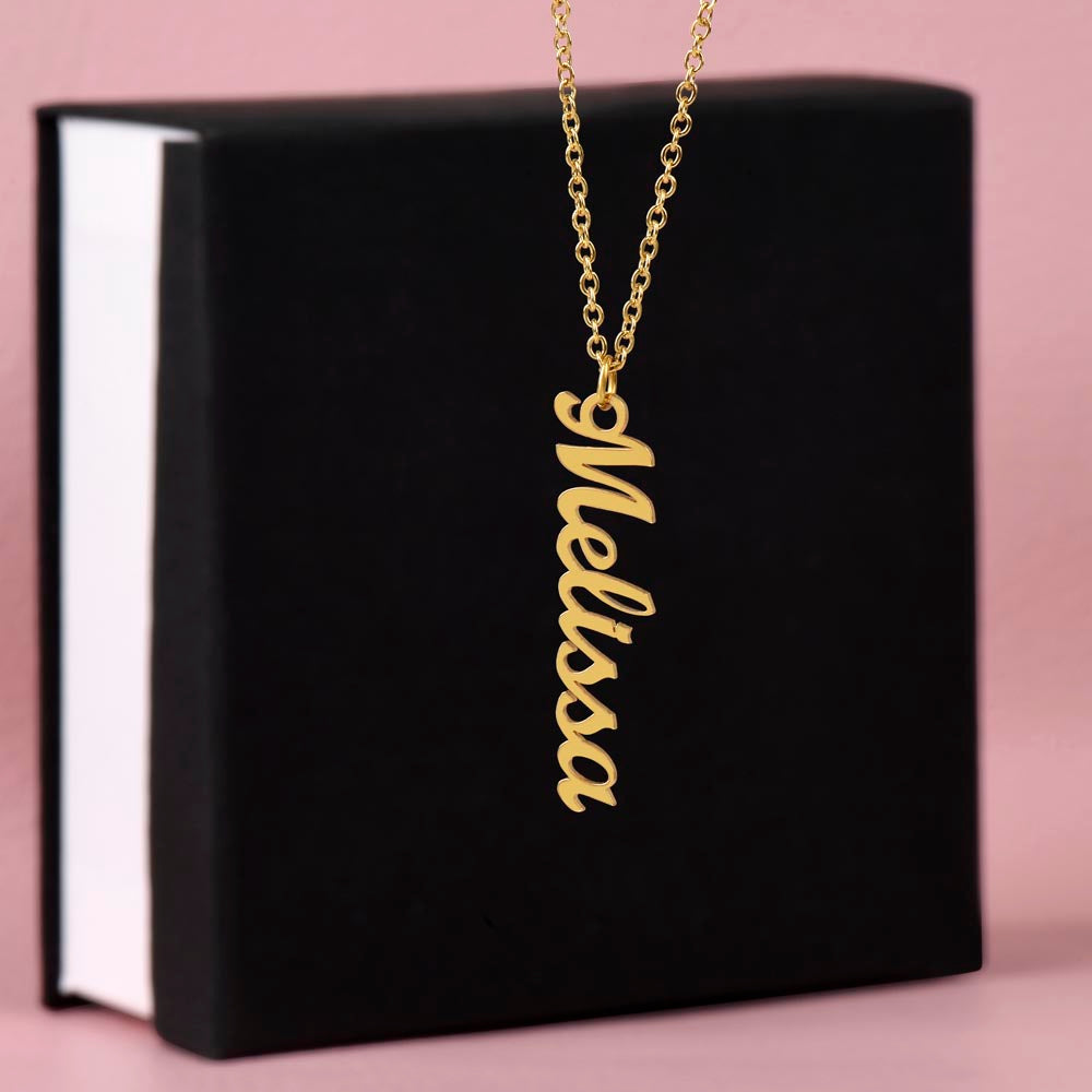 Vertical Name Necklace (Custom)