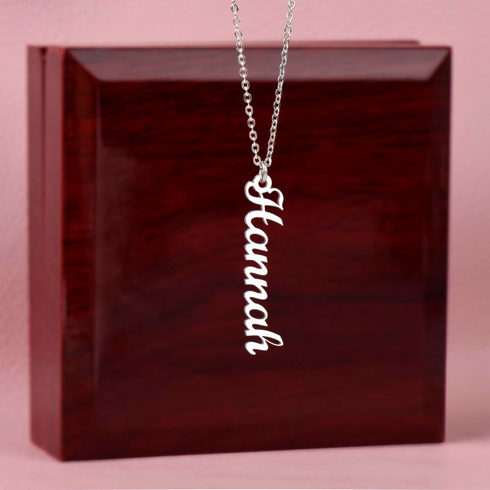 Vertical Name Necklace (Custom)