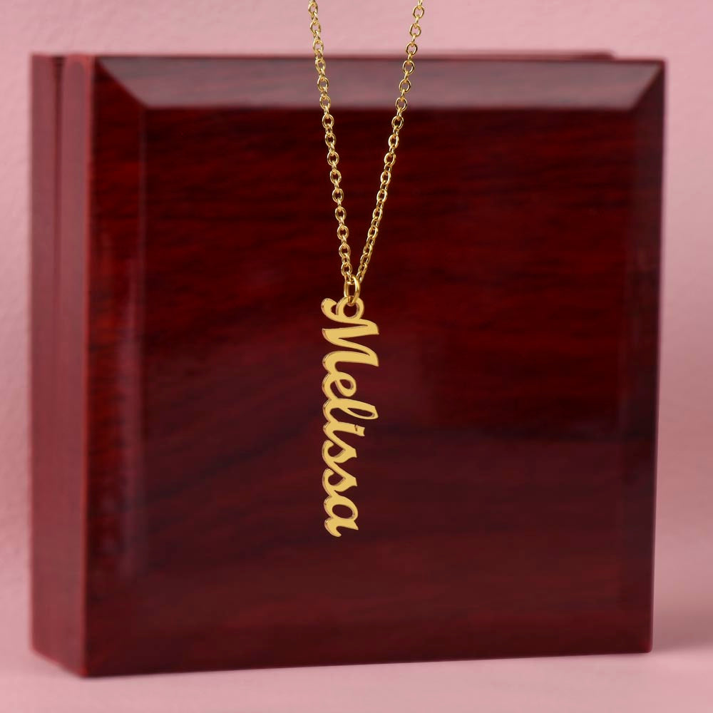 Vertical Name Necklace (Custom)