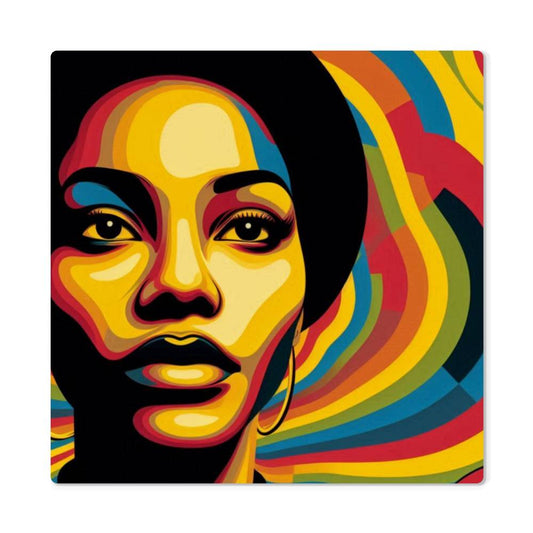 Afro Chic Metal Print