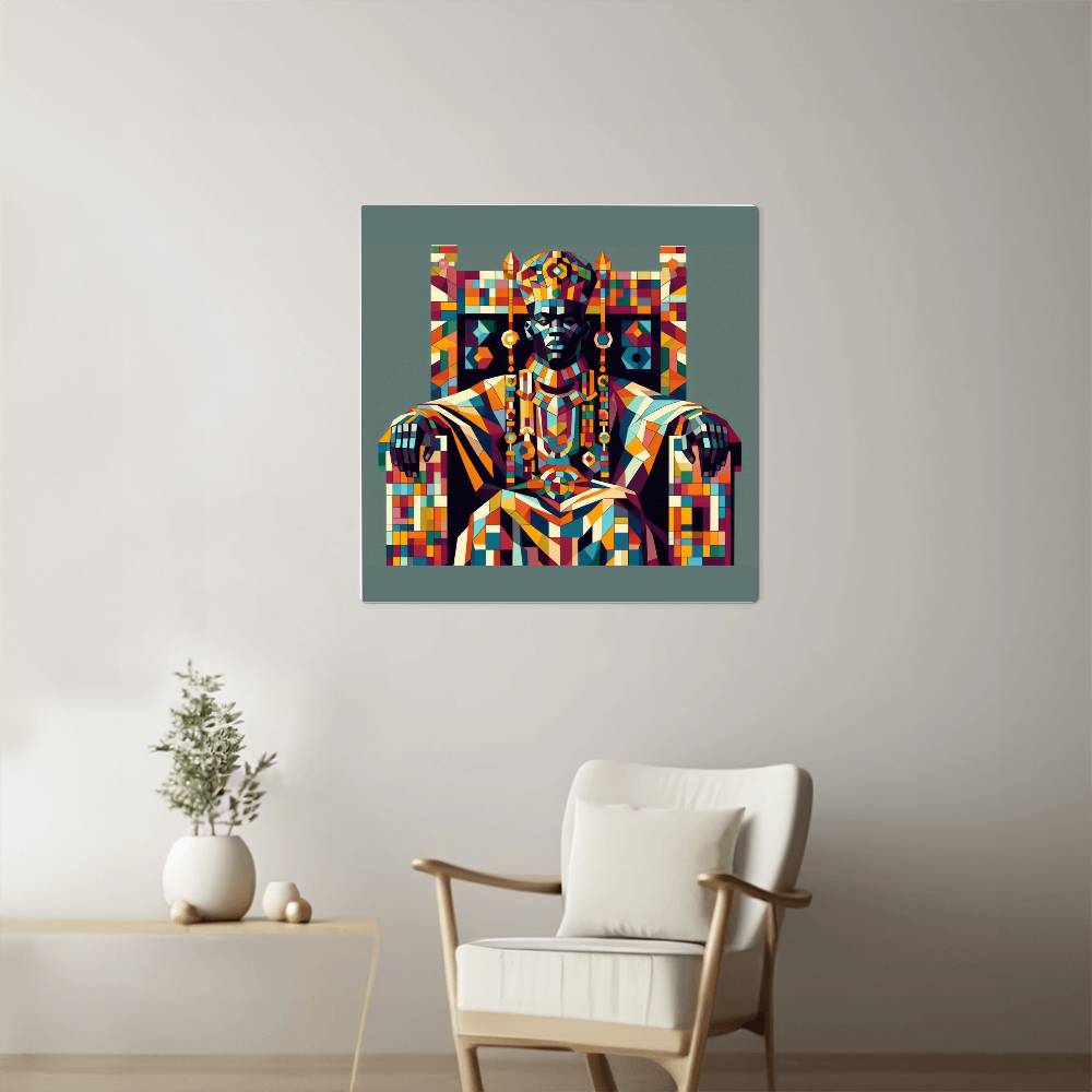 King With a Crown Metal Print