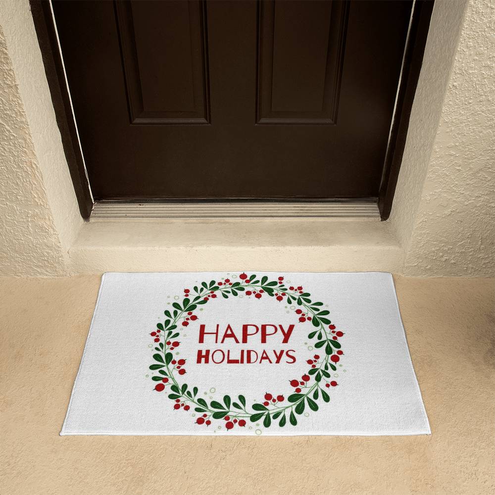 Happy Holidays Welcome Mat