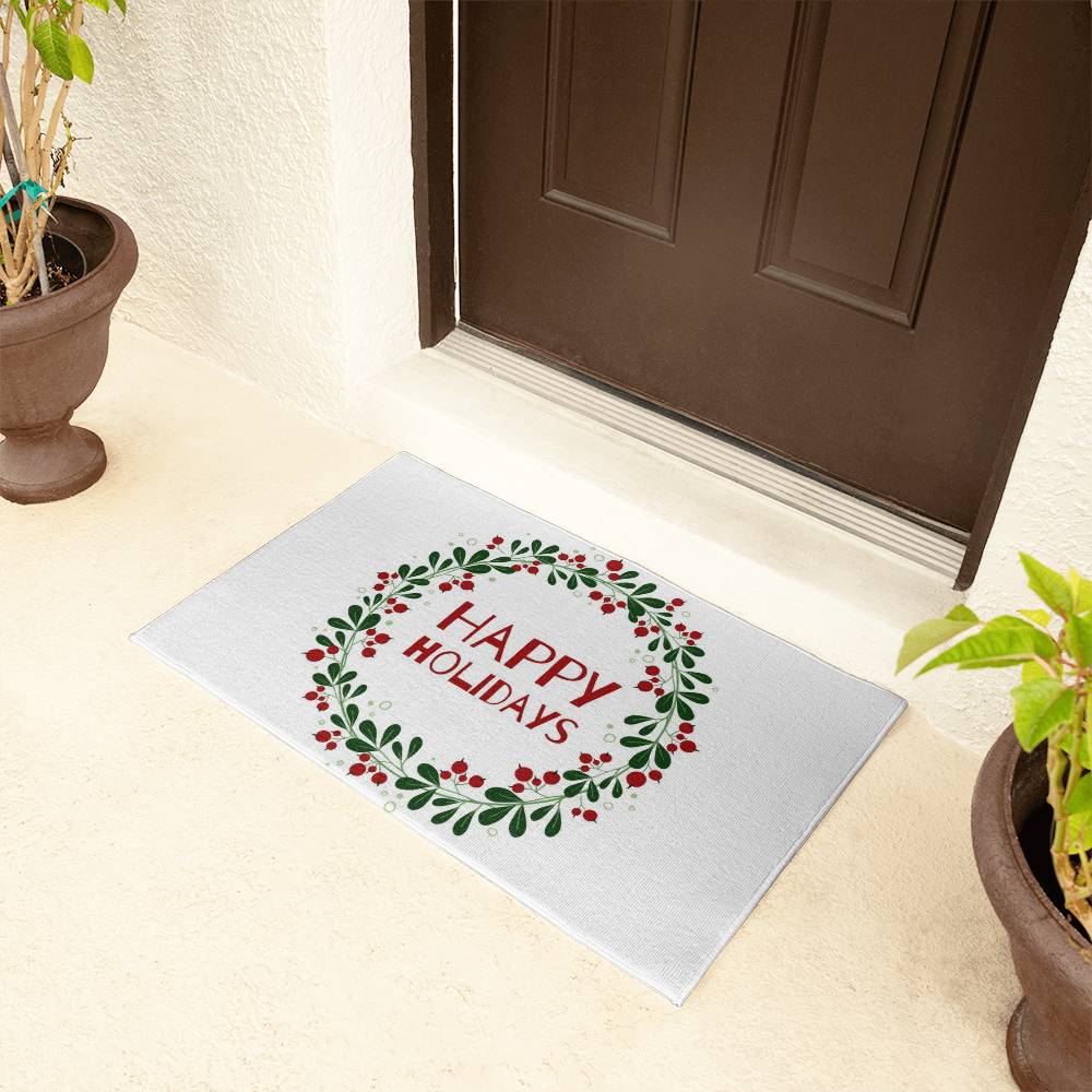 Happy Holidays Welcome Mat