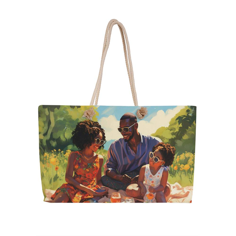 Family Picnic Weekender Tote Bag