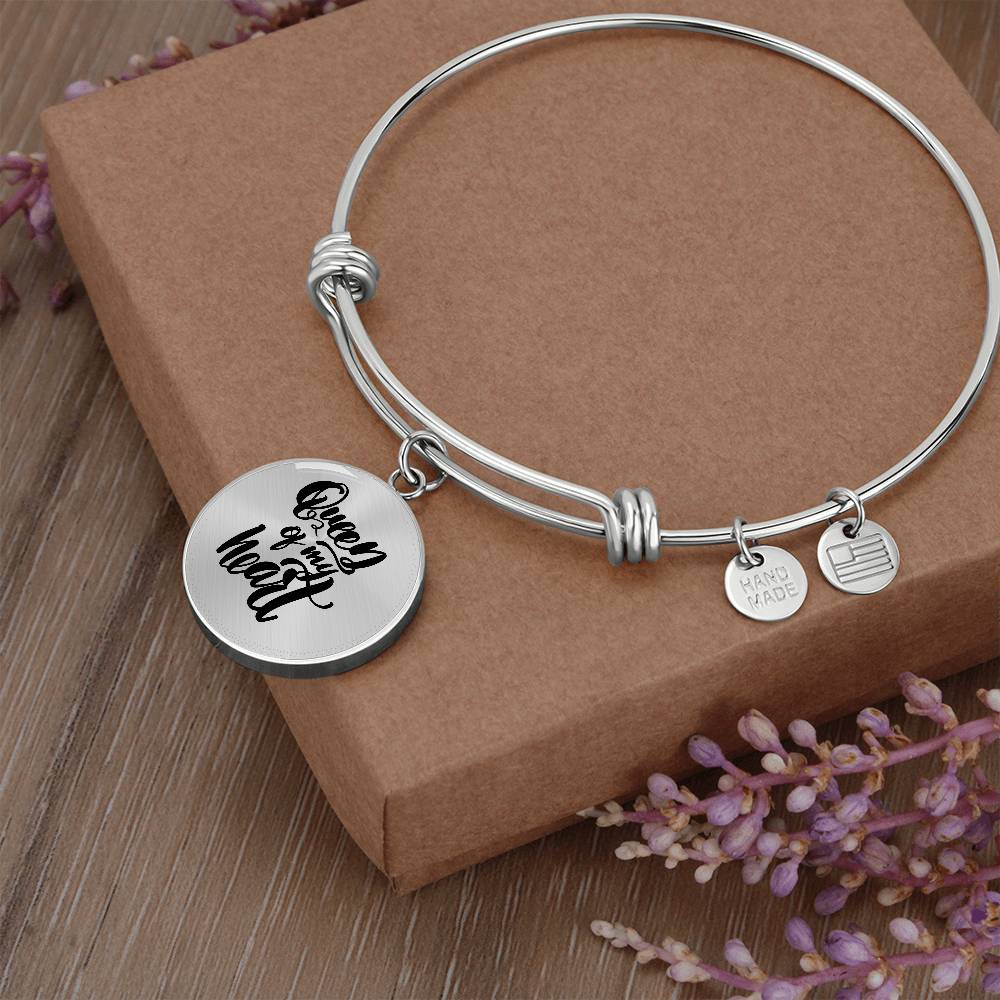 Queen of My Heart Luxury Circle Bangle