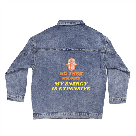 No Free Reads Denim Jacket