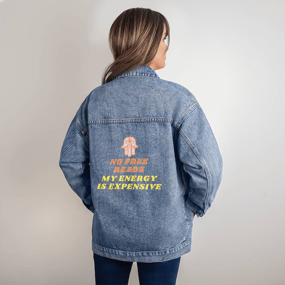 No Free Reads Denim Jacket