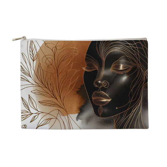 Bronze Beauty Accessory Bag