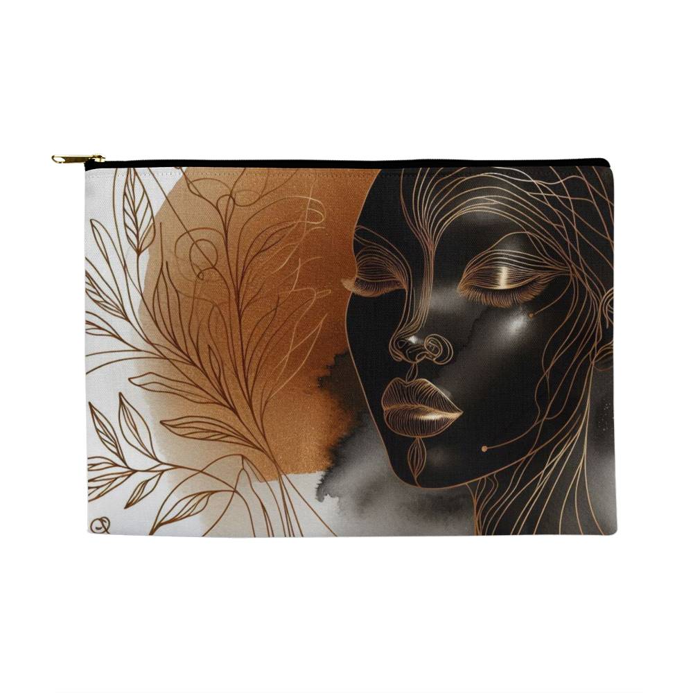 Bronze Beauty Accessory Bag