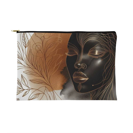 Bronze Beauty Makeup Pouch