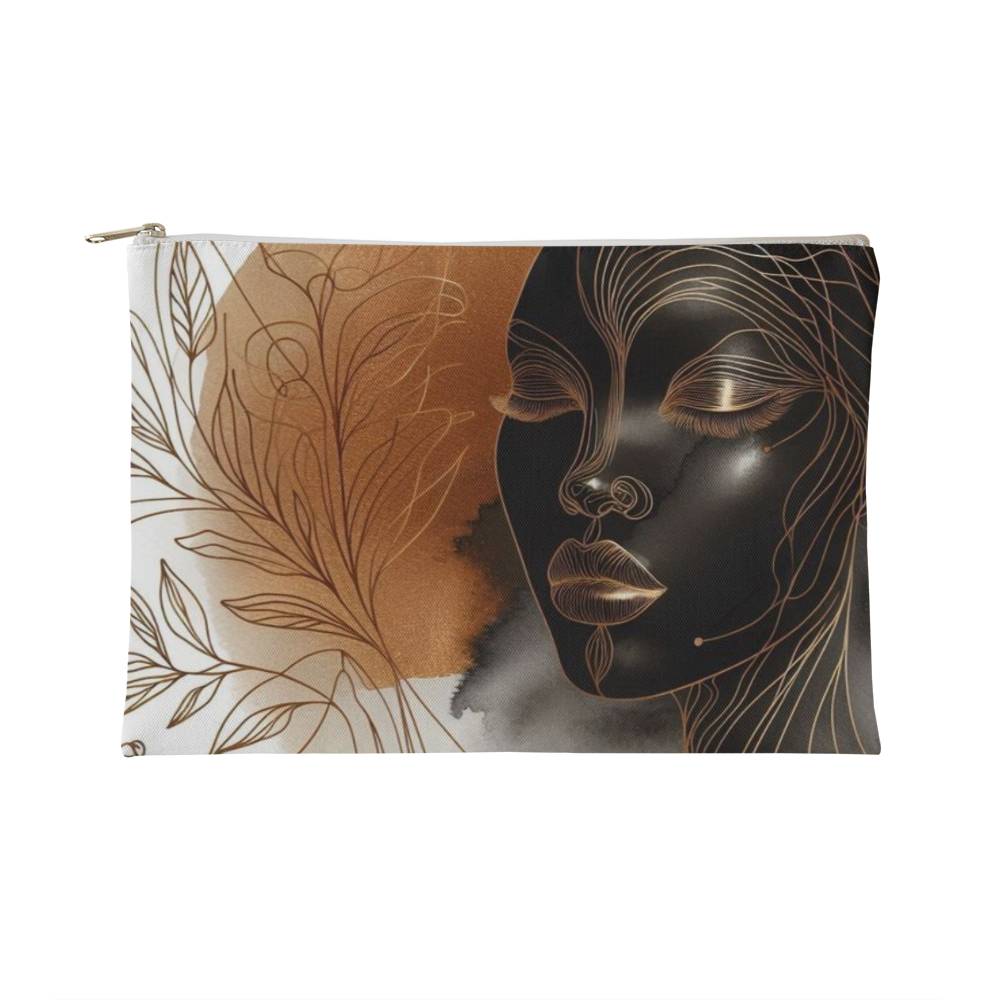 Bronze Beauty Makeup Pouch