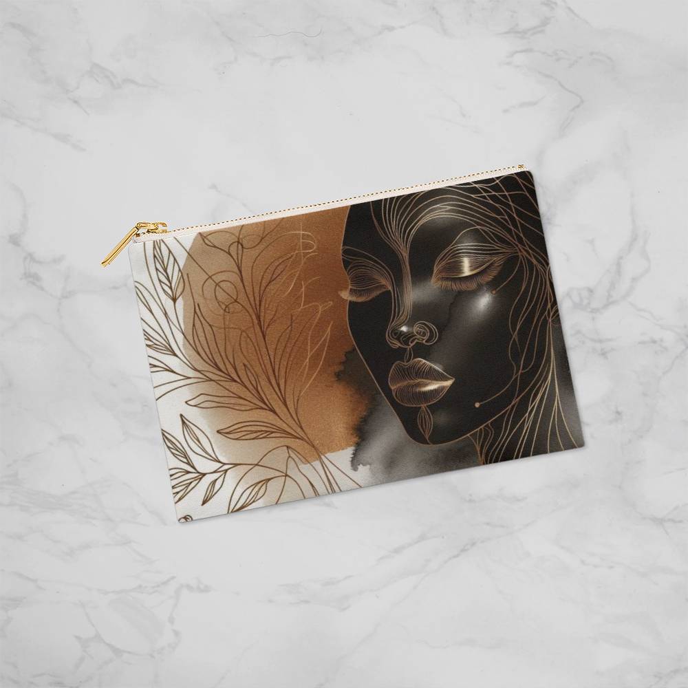 Bronze Beauty Makeup Pouch