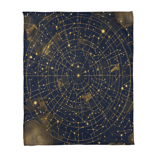 Night Sky Coral Fleece Blanket