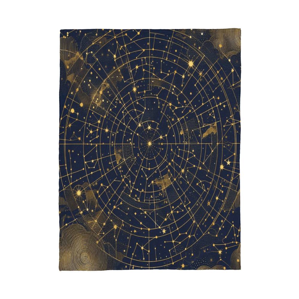 Night Sky Coral Fleece Blanket