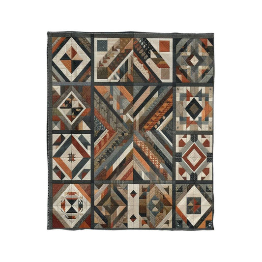 Quilted Vibes Mink Touch Fleece Blanket