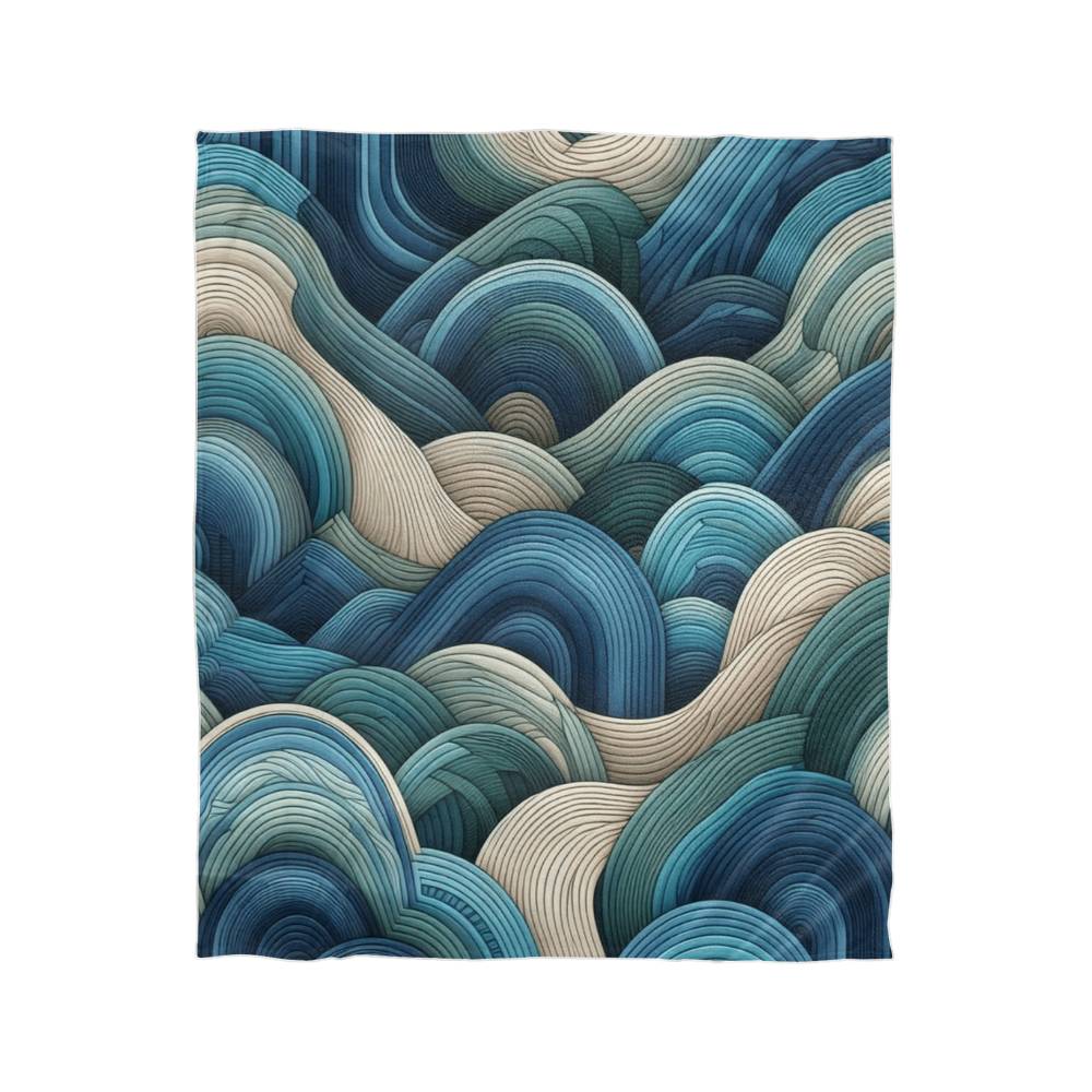 Waves Mink Touch Fleece Blanket