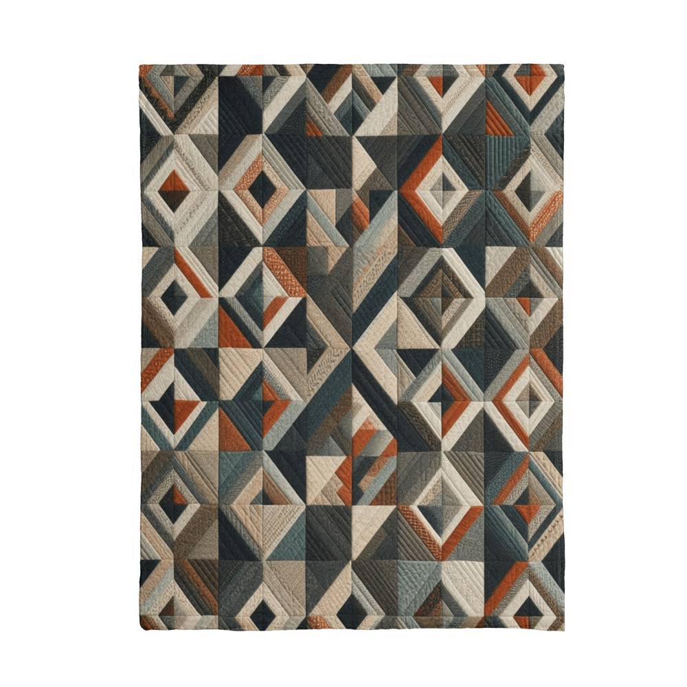 Patchwork Mink Touch Fleece Blanket