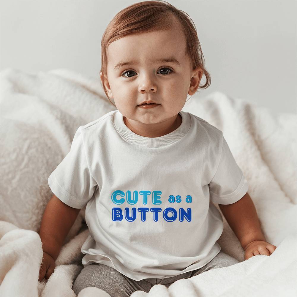 Cute as a Button Baby Tee