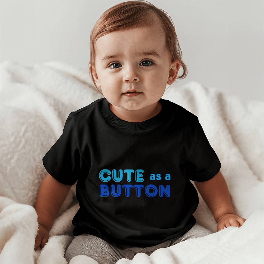 Cute as a Button Baby Tee