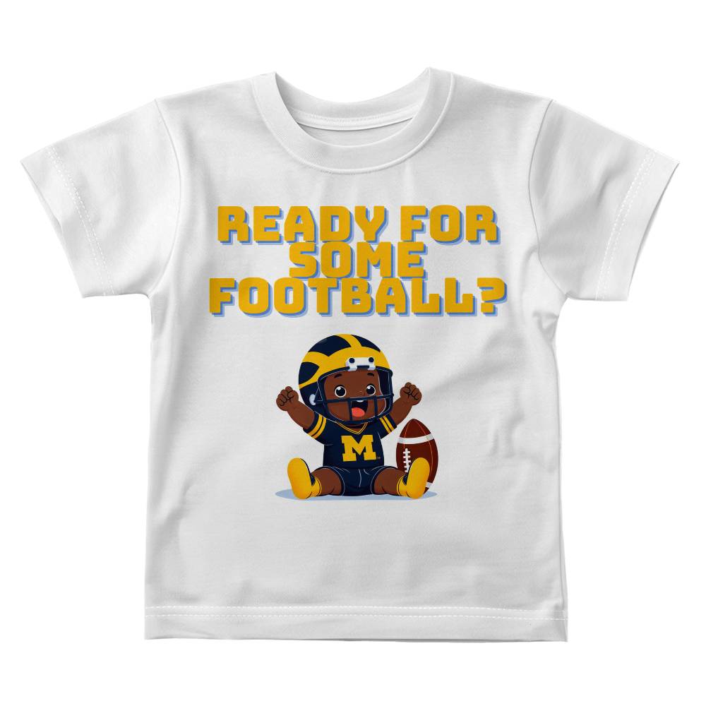 Ready For Some Football? Baby  Tee (Michigan Colors)