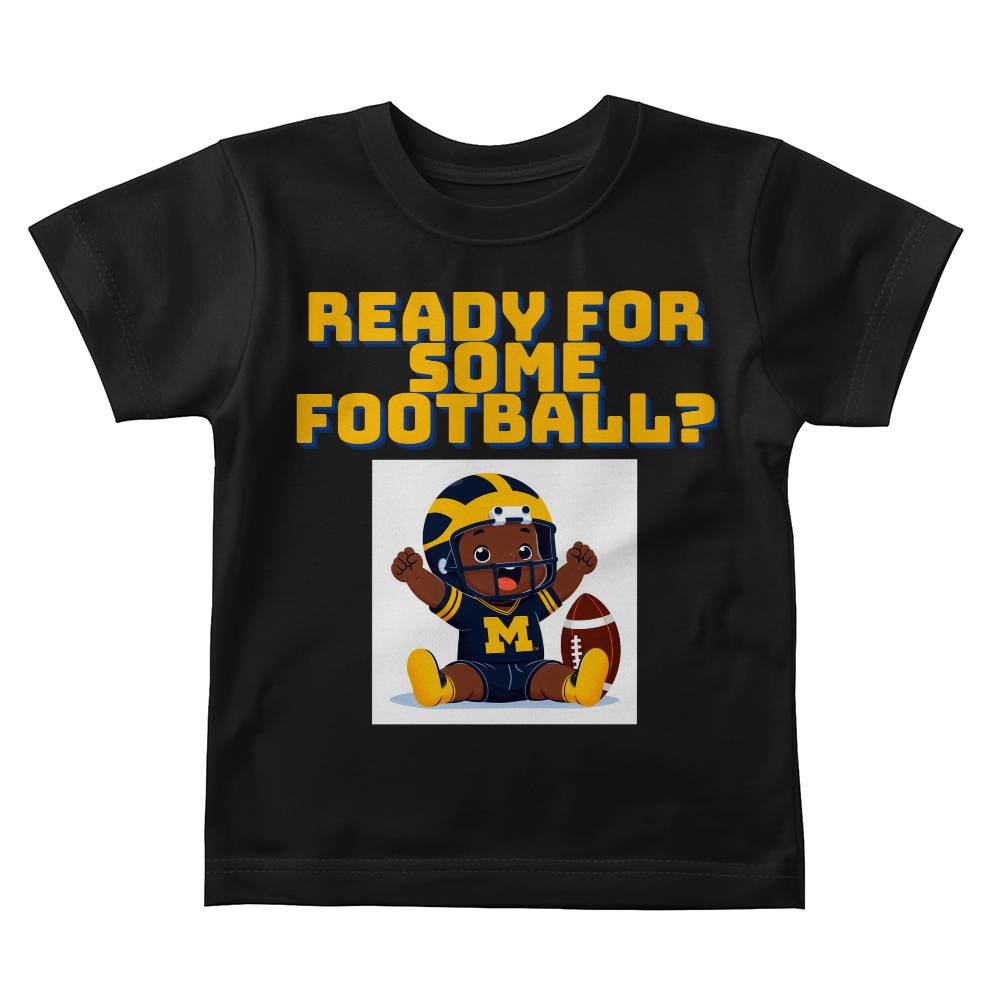 Ready For Some Football? Baby  Tee (Michigan Colors)