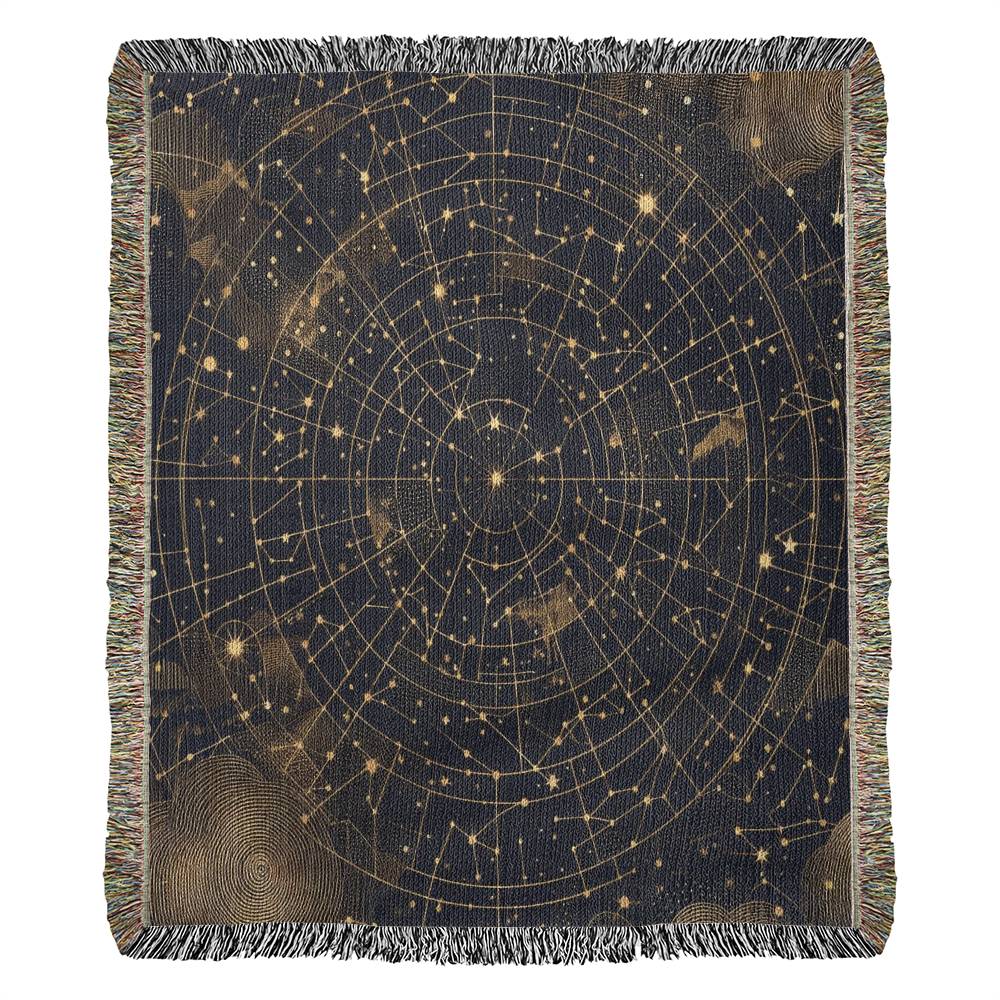 Night Sky Heirloom Artwork Woven Blanket