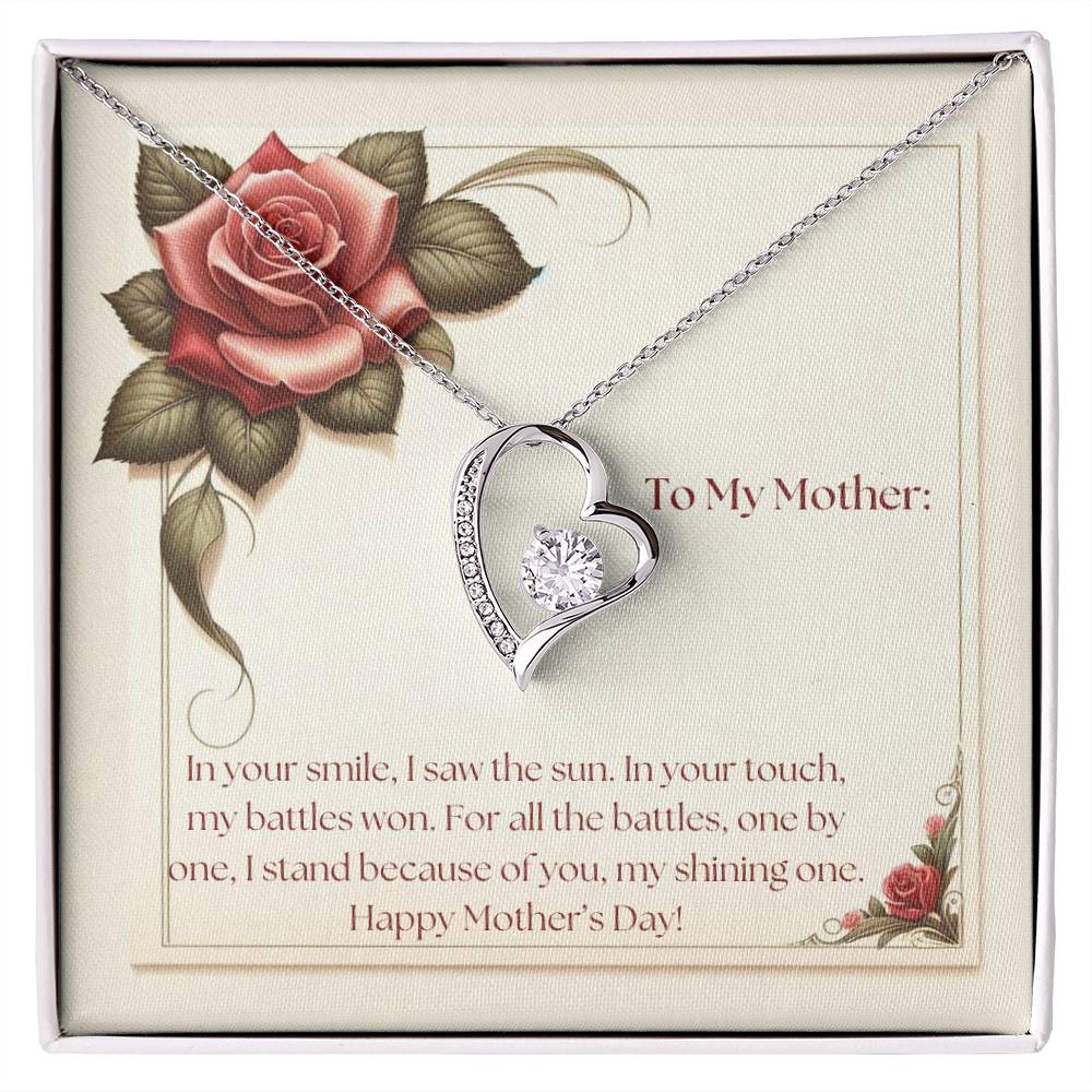 Eternal Flame Necklace + Message Card