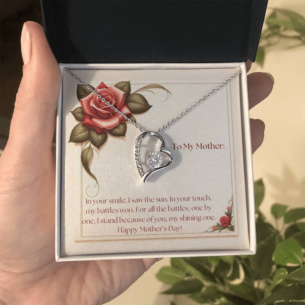 Eternal Flame Necklace + Message Card