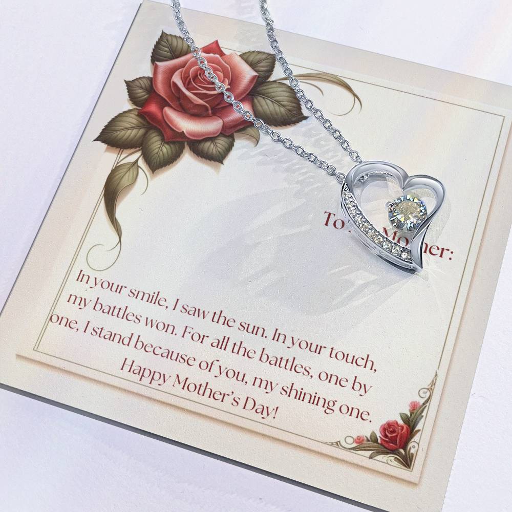 Eternal Flame Necklace + Message Card