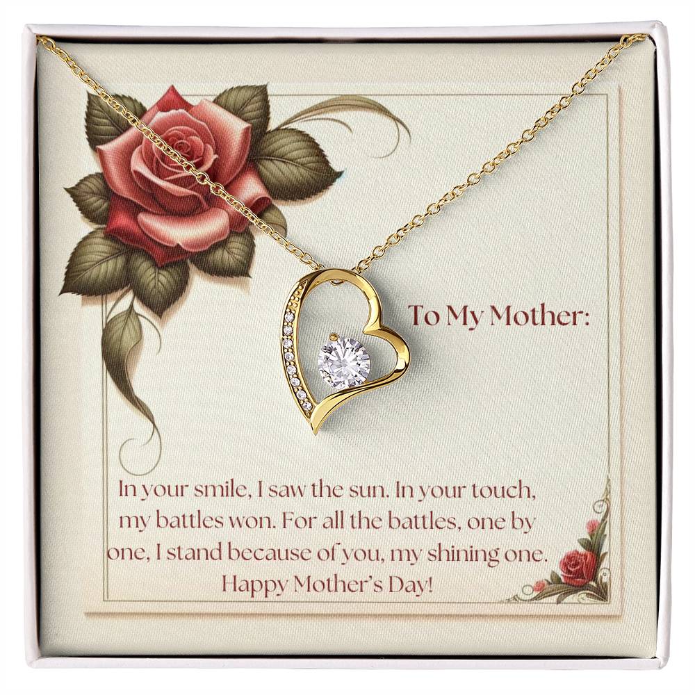 Eternal Flame Necklace + Message Card