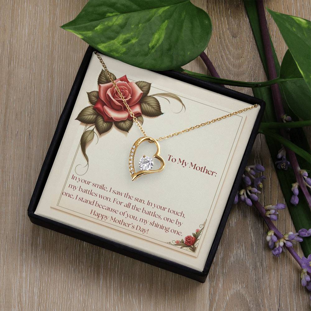 Eternal Flame Necklace + Message Card