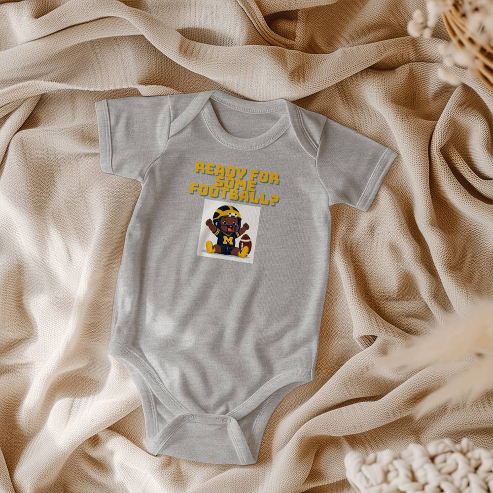 Ready For Some Football Onesie (Michigan Colors)