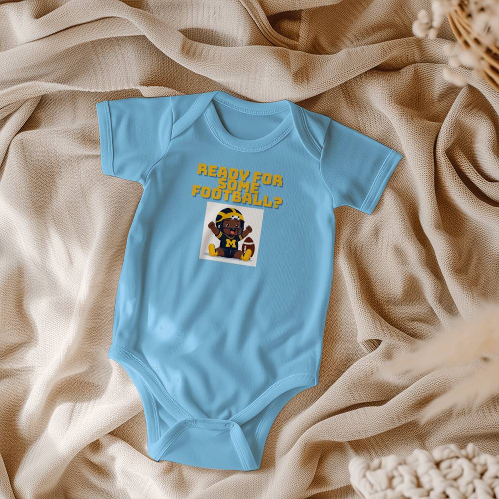 Ready For Some Football Onesie (Michigan Colors)