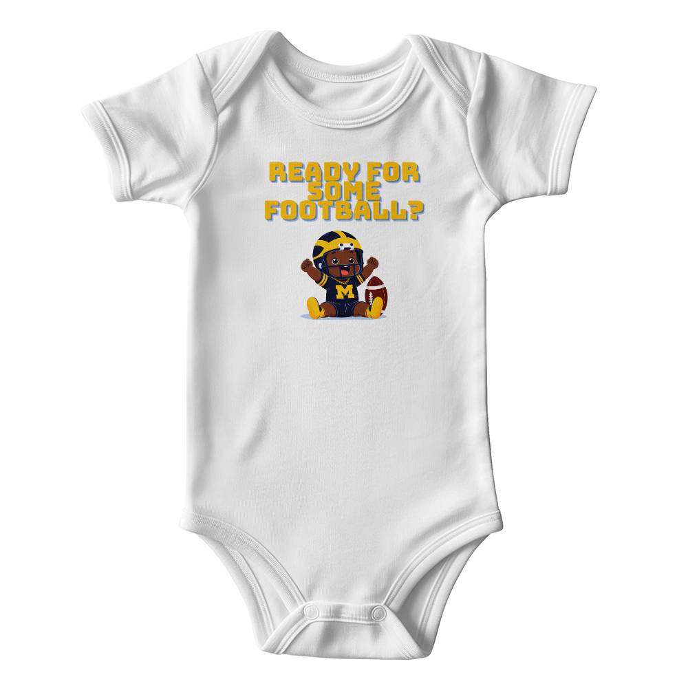 Ready For Some Football Onesie (Michigan Colors)