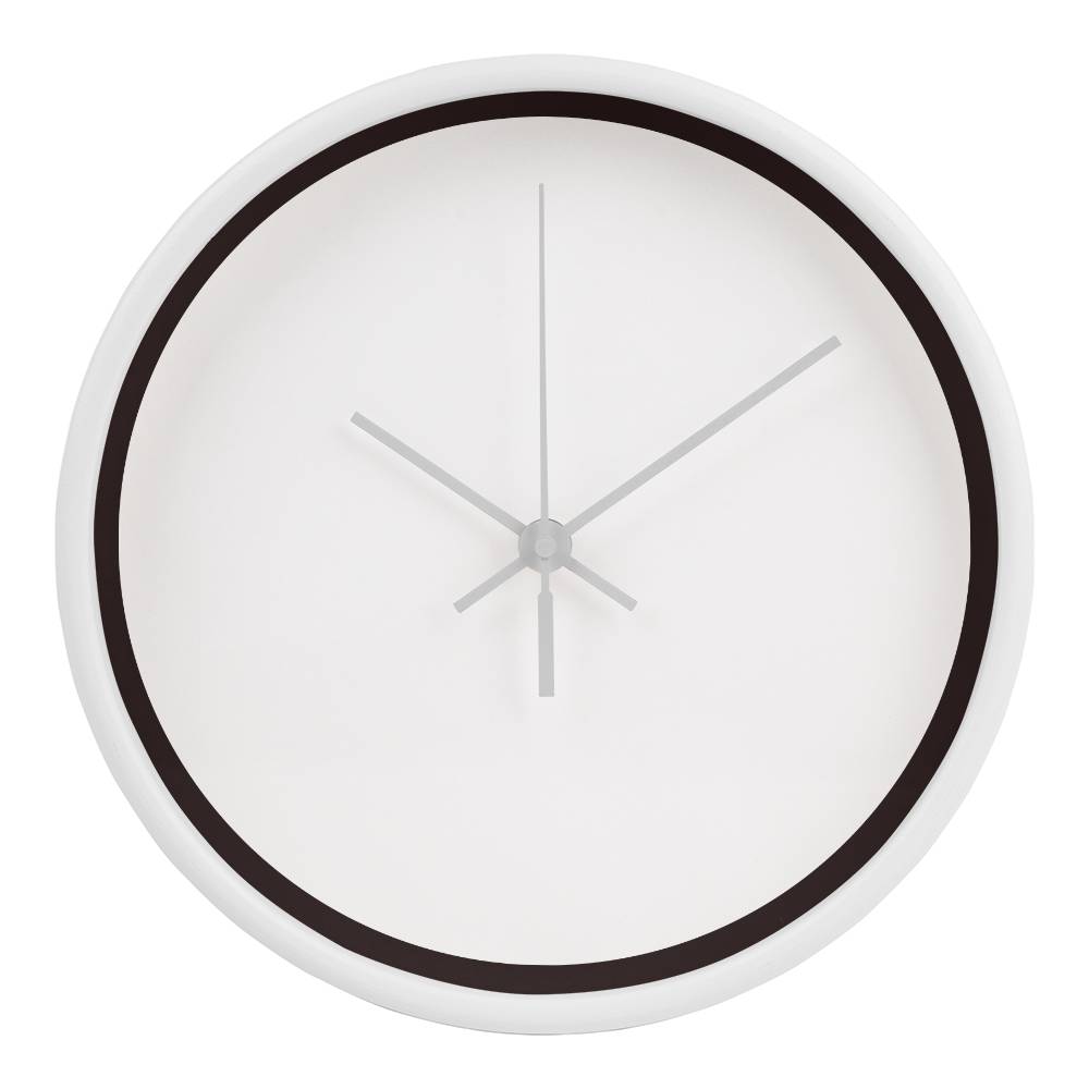 Classic Wooden Clock (White)