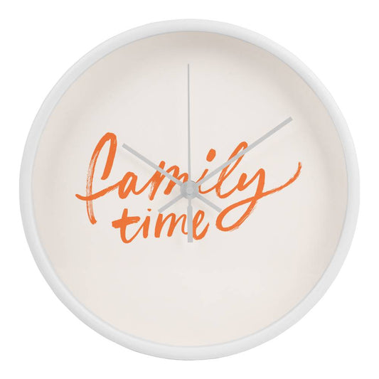 Family Time Wooden Clock