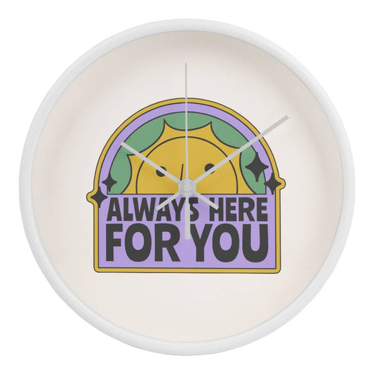 Always Here For You Wooden Clock