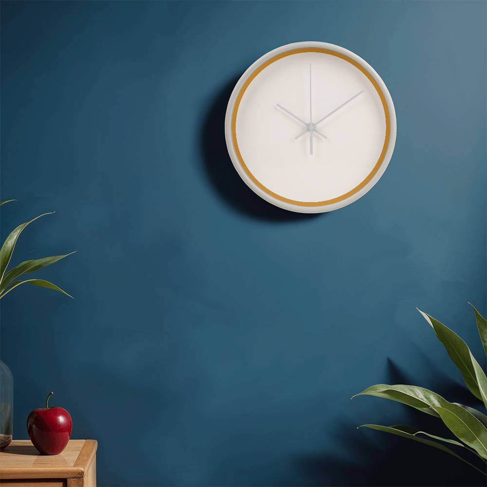 Classic Wooden Clock (Gold)