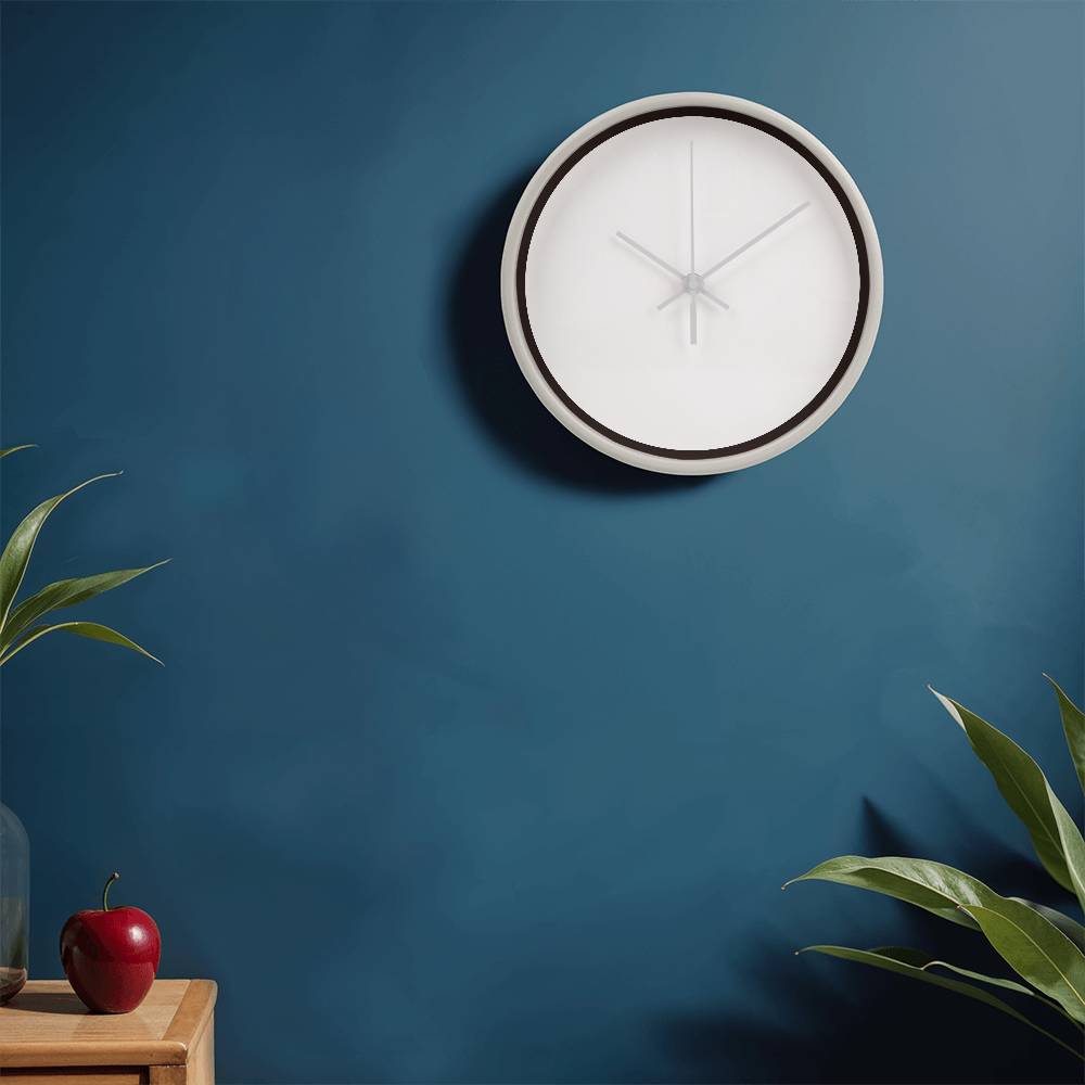 Classic Wooden Clock (White)