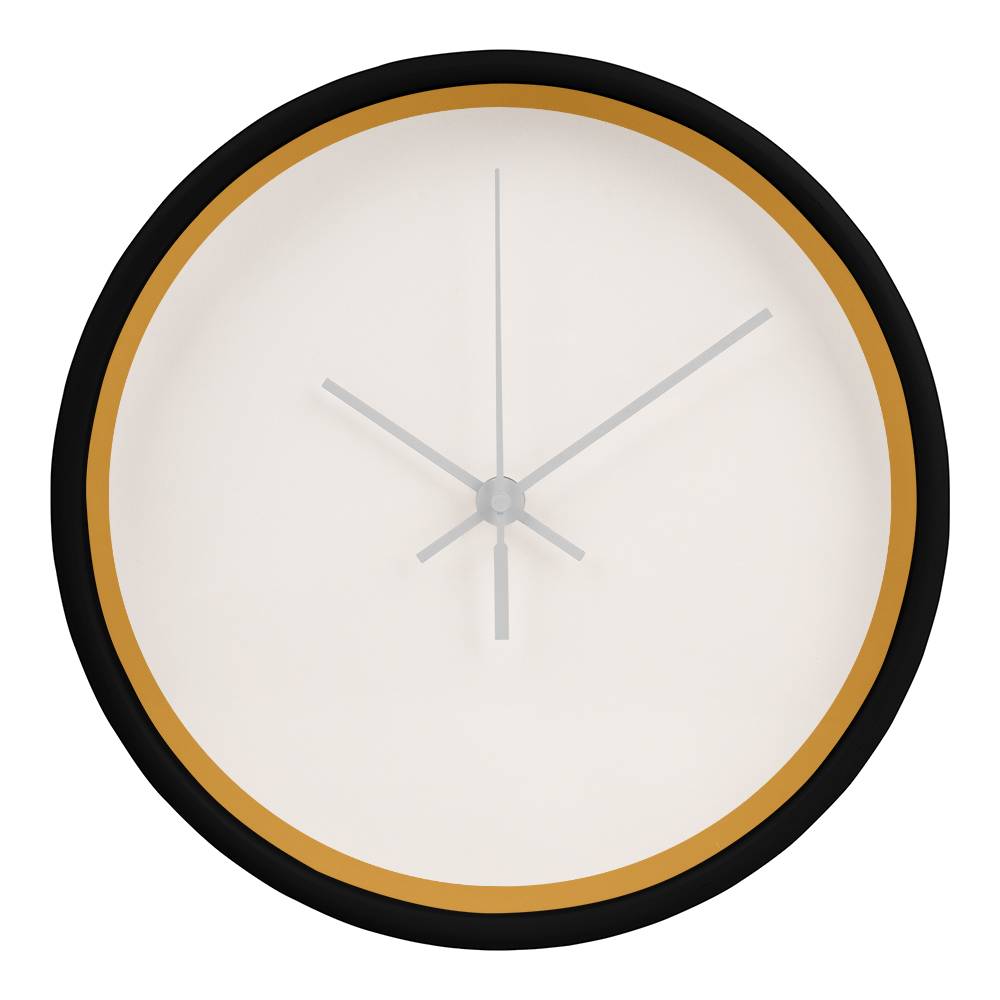 Classic Wooden Clock (Gold)