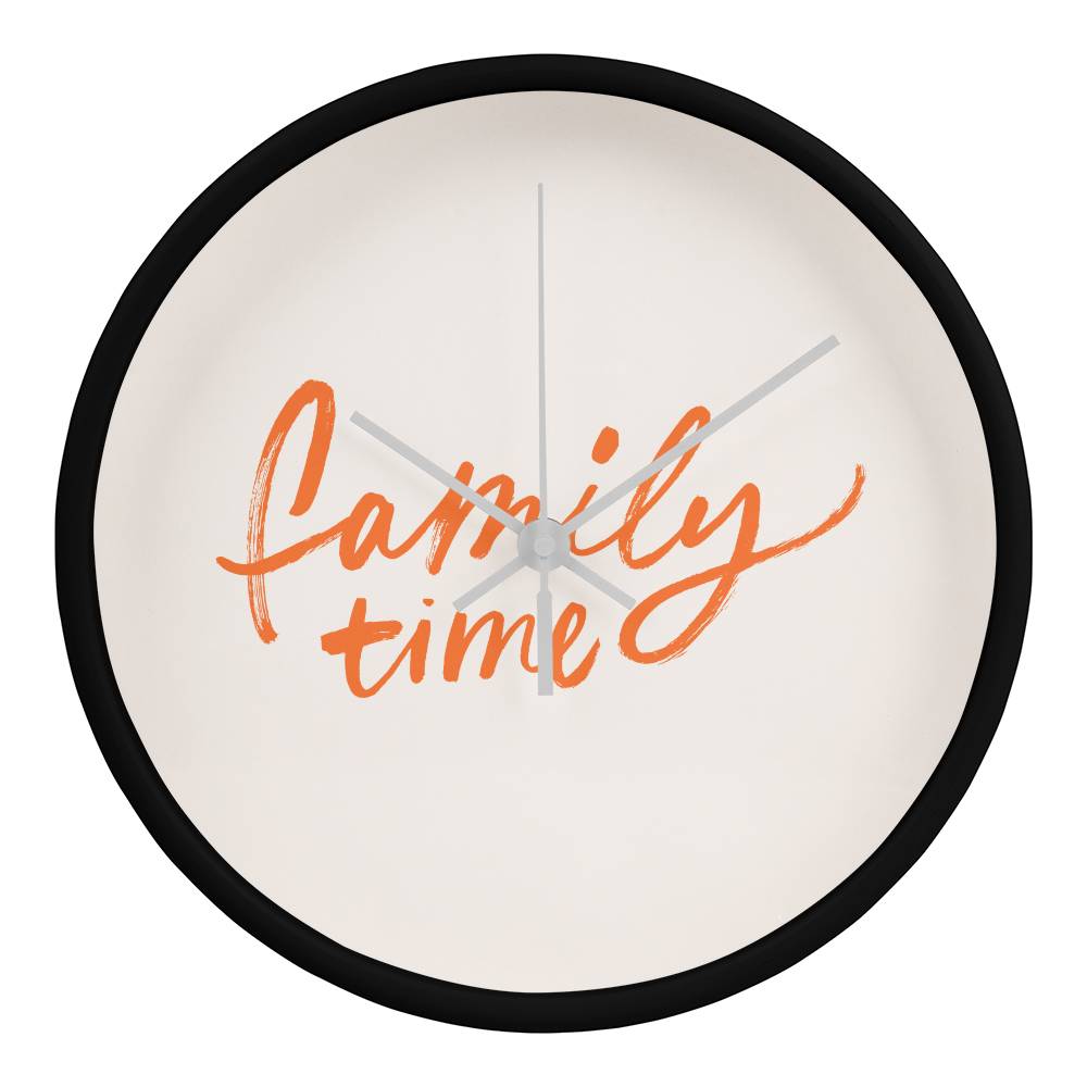 Family Time Wooden Clock